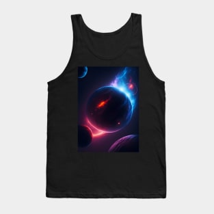 Planets Lights In Space Tank Top